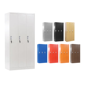 ロッカー おしゃれ スチールロッカー 3人用 選べるカラー 鍵付き