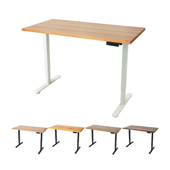 昇降デスク 電動 エコノミーモデル PSE適合 120cm 1200mm 140cm 1400mm 高級 木製 天板 グロス加工 耐荷重約70kg(脚部) スタンディングデスク 上下昇降 デスク 高さ調整 エルゴノミクス 昇降式デスク 昇降テーブル 電動デスク シングルモーター オフィス