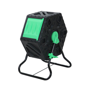 コンポスト 回転式 65L 回転 小型 軽量 容器 家庭用 ブラック 黒 コンポスター 有機肥料 生ごみ処理器 堆肥製造器  処理器 処理機 家庭菜園 園芸 堆肥 肥料 屋外 雑草 生ごみ 生ゴミ 落ち葉 枯れ葉 庭 畑 ガーデニング おしゃれ