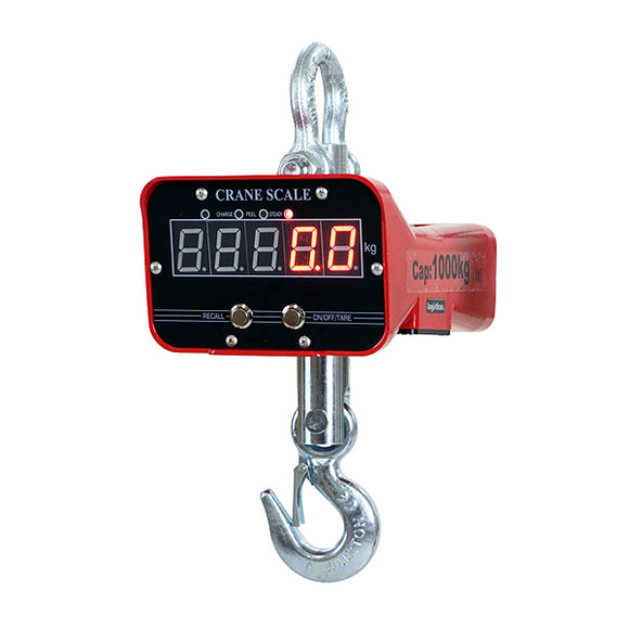 デジタルクレーンスケール PSE適合 最大測定可能重量約1t リモコン付き 充電式 防滴 防塵 精密 計量 無線 ワイヤレス 吊りはかり 吊り秤 吊秤 電子秤 吊り下げ