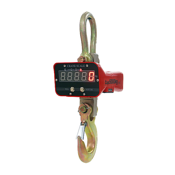 デジタルクレーンスケール PSE適合 最大測定可能重量約5t リモコン付き 充電式 防滴 防塵 精密 計量 無線 ワイヤレス 吊りはかり 吊り秤 吊秤 電子秤 吊り下げ