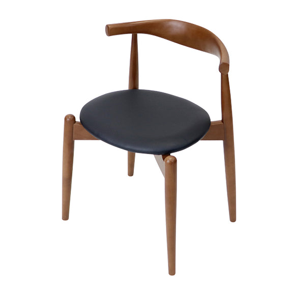 ダイニングチェア スタッキングチェア 北欧チェア 1脚 2脚 4脚セット ビーチウッド マットカラー 耐荷重約100kg 完成品 無垢材 天然木 PUレザー 木製 デザイナーズ リビング ダイニング チェア おしゃれ シンプル 肘のせ 椅子 いす 茶 黒