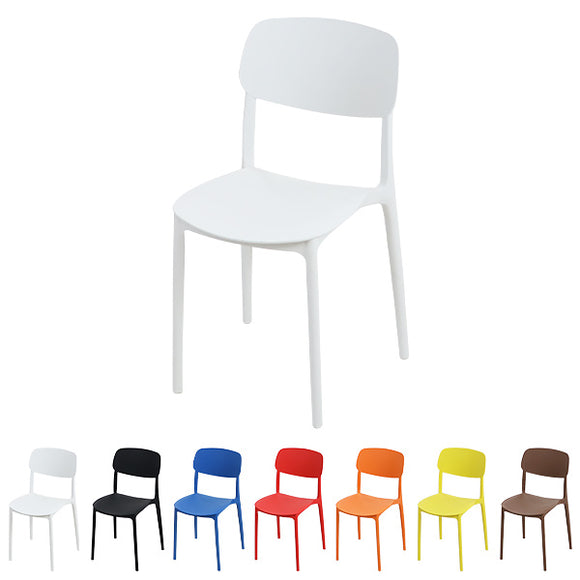 プラスチックチェア ダイニングチェア ガーデンチェアー 1脚 UVカット 選べる7カラー 耐荷重約120kg 軽量で持ち運び簡単 ガーデンチェア 背もたれ ダイニング アウトドア アウトドアチェア スタッキングチェア ポリプロピレン製 PP プラスチック