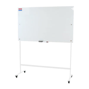 ガラスホワイトボード ガラスボード 強化ガラス 脚付き 高さ2段階 高さ調節 約1500×900mm 片面 選べるフレームカラー ストッパー付キャスター 150×90cm マグネット トレイ マーカー イレーザー スタンド 足付き ガラス製 磁石 おしゃれ オフィス