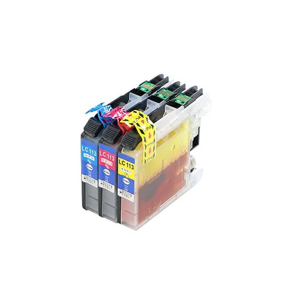 ブラザー互換 互換インクカートリッジ LC113 LC117 3色セット シアン マゼンタ イエロー 各色1本 ブラザープリンター BROTHER ブラザー 互換 MFC-J4910CDW MFC-J4510N DCP-J4215N DCP-J4210N