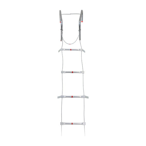 新品未使用 ワイヤー 梯子 8m 避難はしご、緊急はしご、火災避難はしご