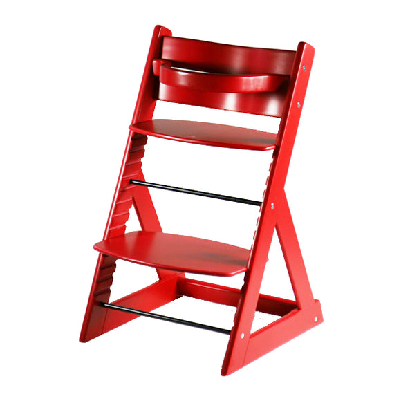 ベビーチェア キッズチェア グローアップチェア 木製 子供用椅子 レッド