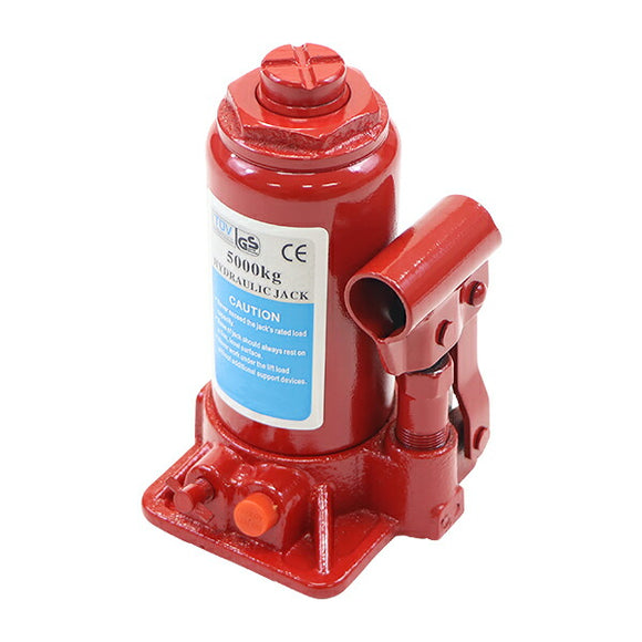 選べる2カラー 油圧式 ボトルジャッキ 定格荷重約5t 約5.0t 約5000kg 1台 単品 油圧ジャッキ だるまジャッキ ダルマジャッキ ジャッキ 手動 安全弁付き ジャッ
