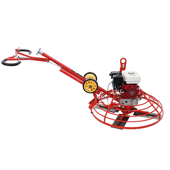 パワートロウェル Honda GX160内蔵 4ストロークエンジン 5.5馬力 4枚刃 ローター径約910mm フィニッシュブレード付き タイヤ付き 4枚羽 折りたたみハンドル コ