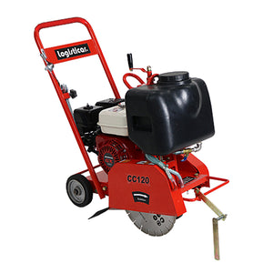 コンクリートカッター Honda GX160内蔵 4ストロークエンジン 5.5馬力 ダイヤモンドブレード付き 水タンク付き 切断深度約90mm 手押し式 アスファルトカッター