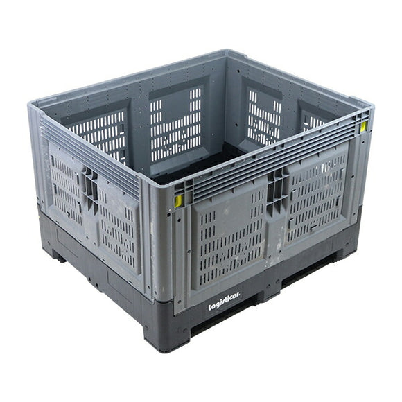 パレットボックス コンテナパレット 折りたたみ 分解収納型 約W120×D100×H81cm 動荷重約1t 最大容量700L 積み重ね 組立式 重量パレットボックス 4方差パレッ