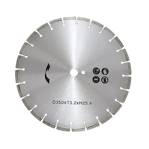 コンクリートカッター用ダイヤモンドブレード 単品 1枚 外径約357mm 14インチ 内径約25.4mm 穴径約25.4mm 刃厚約3mm ブレード コンクリートカッター アスファル