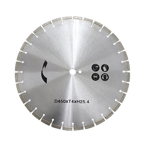 コンクリートカッター用ダイヤモンドブレード 単品 1枚 外径約458mm 18インチ 内径約25.4mm 穴径約25.4mm 刃厚約4mm ブレード コンクリートカッター アスファル
