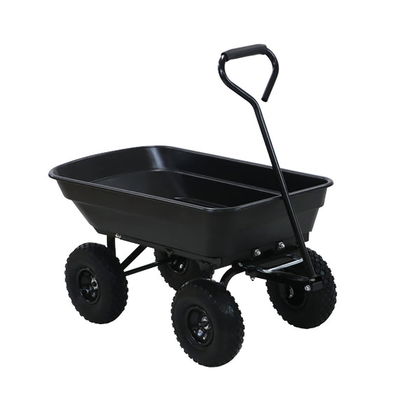 ダンプカート 空気タイヤ 最大積載重量約120kg 積載容量約55L キャリーカート キャリートラック マルチカート ガーデンカート キャンプカート リアカー 台車