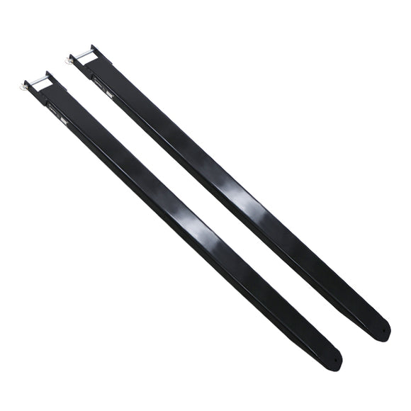 サヤフォーク 長さ約2400mm 板厚約6mm クローズドボトム フォークリフト用つけツメ 長さ約240cm フォークリフト アタッチメント スチール 運搬 荷役 サヤ フォ