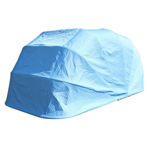 折りたたみ式 ガレージテント 約幅2500×奥行5600×高さ2350mm 南京錠付