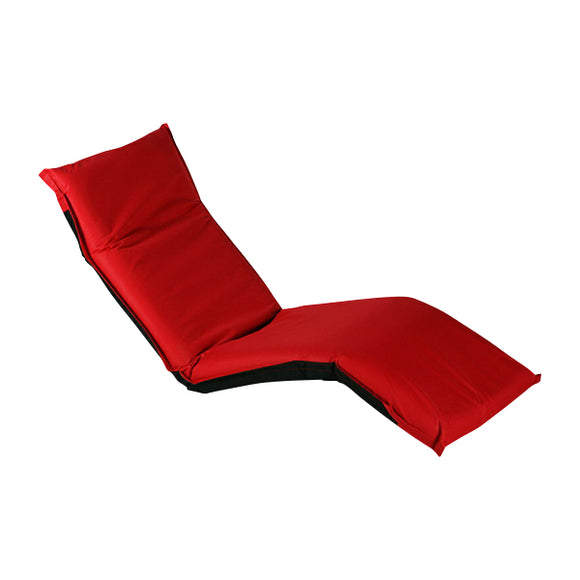 フロアベッド フロアチェア 座椅子 リクライニング 座イス 1人掛け RED