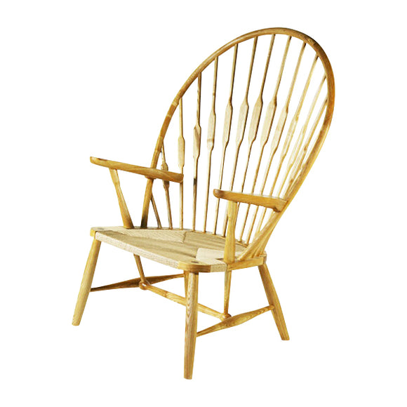 ダイニングチェア チェア 北欧デザイン ラウンジチェア ピーコックチェア アッシュ材