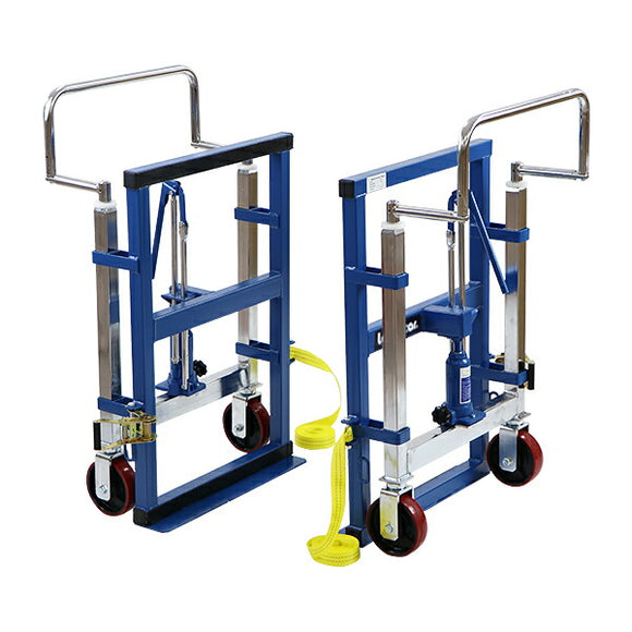 台車 重量物移動台車 リフティングローラー 家具移動台車 2台セット 油圧式 最大荷重約1.8t 1800kg 約900kg×2台 最高位約106mm 最低位約6mm 1組 リフター キャ