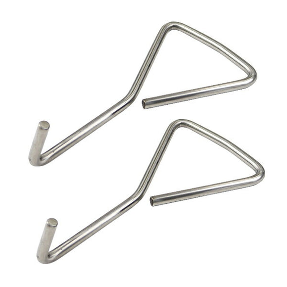 マンホールリフター 2本セット ステンレス製 ハイグレードモデル SUS304 直径約8mm 長さ約250mm マンホール グレーチング フック リフター グレーチングフック