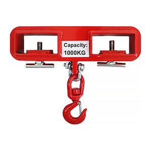 フォークリフト用吊りフック 1t 1000kg フォークリフト爪 吊りフック フック アタッチメント 吊り上げ フォークリフト フォークフック フォークリフト爪用吊り
