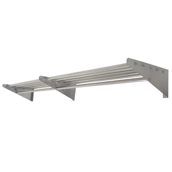 ステンレス製 棚 シェルフ パイプ棚 幅約1510mmｘ奥行約320mmｘ高さ約140mm パイプ吊り棚 オールステンレス製 ネジ止めタイプ 吊り棚 つり棚 吊棚 ステンレス棚