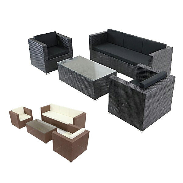 家具꧁籐家具꧂ラタンシングルソファ×2脚ガラステーブルセット チェア 椅子 ガラス