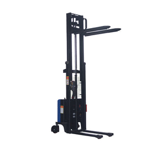 電動スタッカー 自走式 電動昇降 電動走行 パワーリフター PSE適合 昇降 最高位約2520mm 荷重約1000kg 約1t フォーク幅約565mm 電動 スタッカー 電動リフター 伸縮