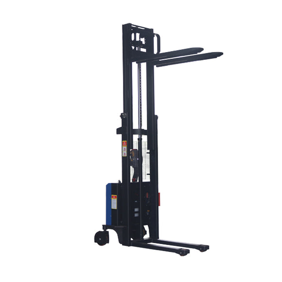 電動スタッカー 自走式 電動昇降 電動走行 パワーリフター PSE適合 昇降 最高位約2520mm 荷重約1000kg 約1t フォーク幅約565mm 電動 スタッカー 電動リフター 伸縮