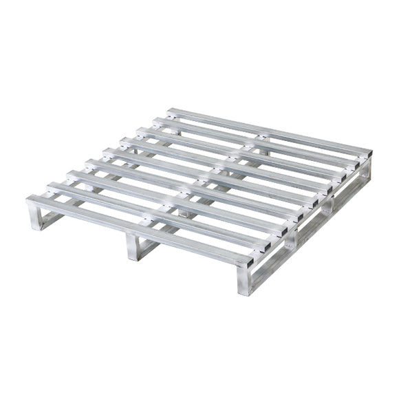 スチールパレット スキッドパレット 10枚 約W1100×D1100×H150mm 最大荷重約1000kg 約1t 亜鉛メッキ 単面 片面 四方差し フォークリフト 金属 スキッドタイプ