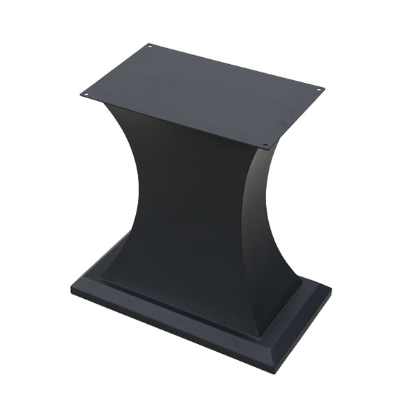 テーブル 脚 脚のみ デスク 一枚板天板用 台型 完成品 ブラック 黒