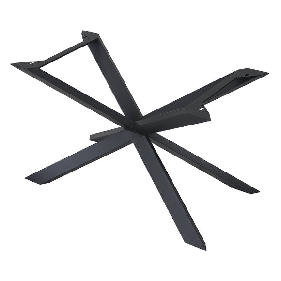 テーブル 脚 脚のみ デスク 一枚板天板用 X型 完成品 ブラック 黒 金属