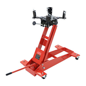 油圧式 トランスミッションジャッキ フロアタイプ レッド 耐荷重約1.5t 約1500kg ミッションジャッキ ミッションリフト 低床タイプ 高さ調節 角度調節 左右位置