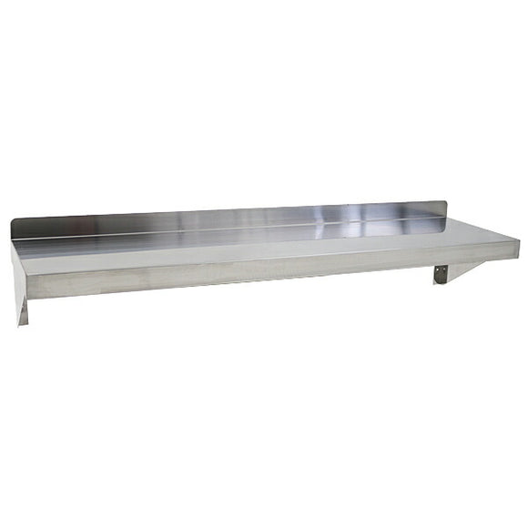 ステンレス製 棚 シェルフ キッチン平棚 幅約1200mmｘ奥行約300mmｘ高さ約250mm SUS430 エコノミーモデル 下支え 吊り平棚 オールステンレス製 ネジ止めタイプ