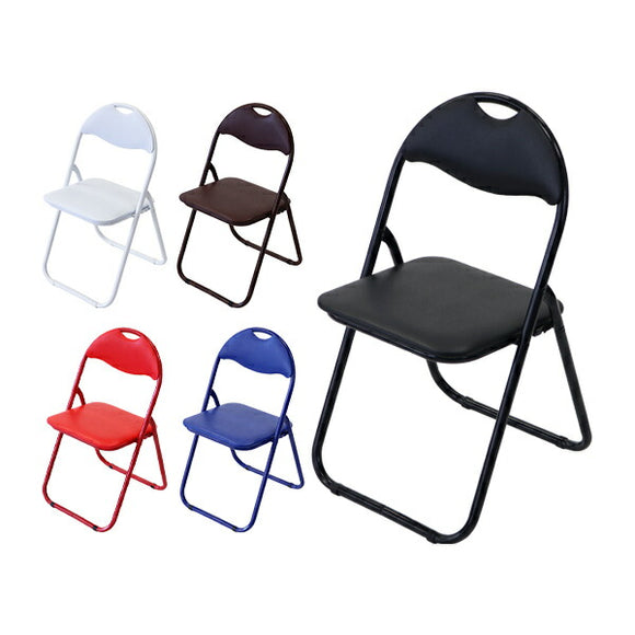 折りたたみ パイプ椅子 選べるカラー 5脚セット 完成品 組立不要 粉体